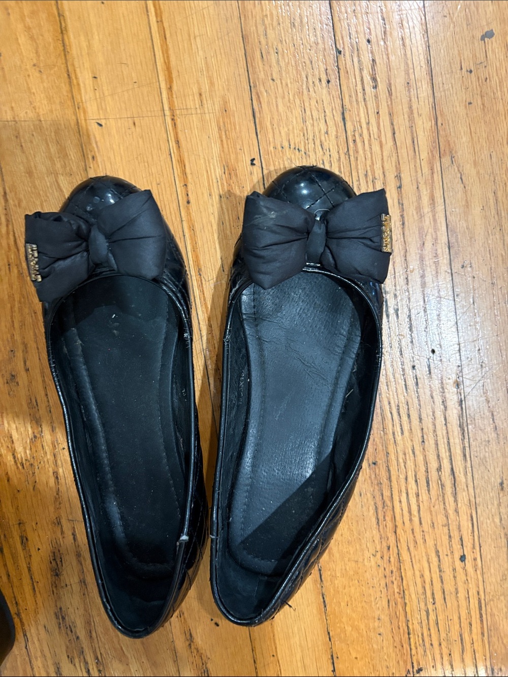 Women’s Black Bow Ballet Flats - Elegant Slip-On Loafers